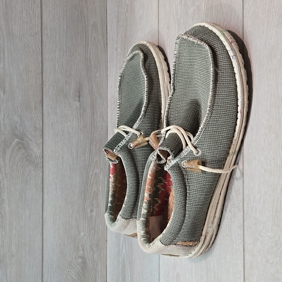 Hey Dude Mens Wally Eco Sox Algae Loafer Slip on shoes sz 12 - Picture 2 of 12